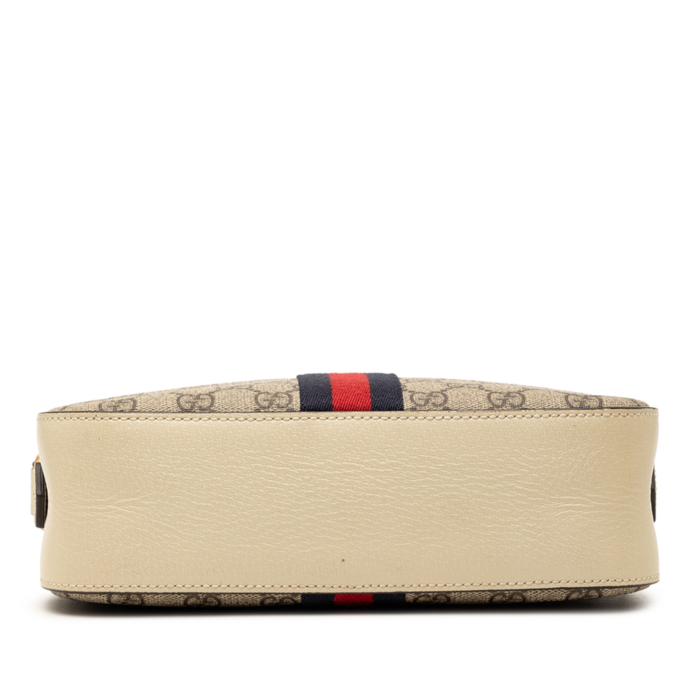 Pre-Loved Gucci Small GG Supreme Textured Calfskin Web Ophidia Camera Bag - Picture 3 of 8